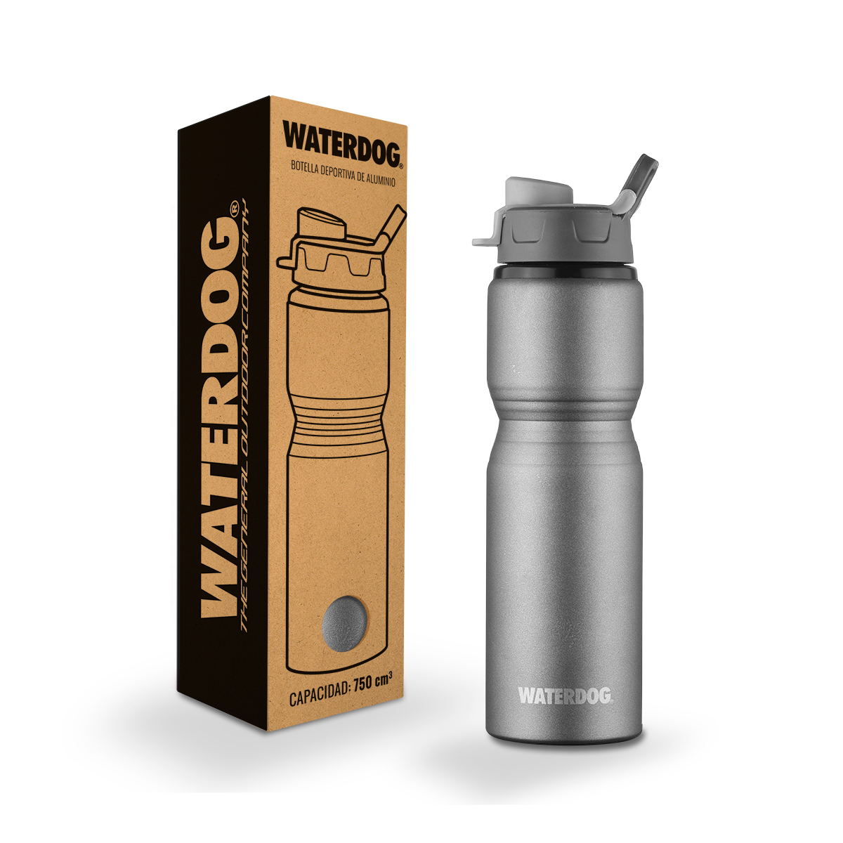 BOTELLA ALUMINIO WATERDOG 750CC LÍNEA SCORPIO