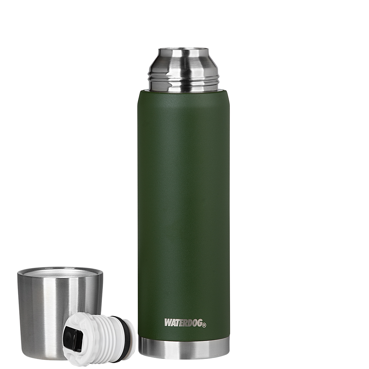 TERMO ACERO INOXIDABLE  WATERDOG 1 LITRO LÍNEA OBUS
